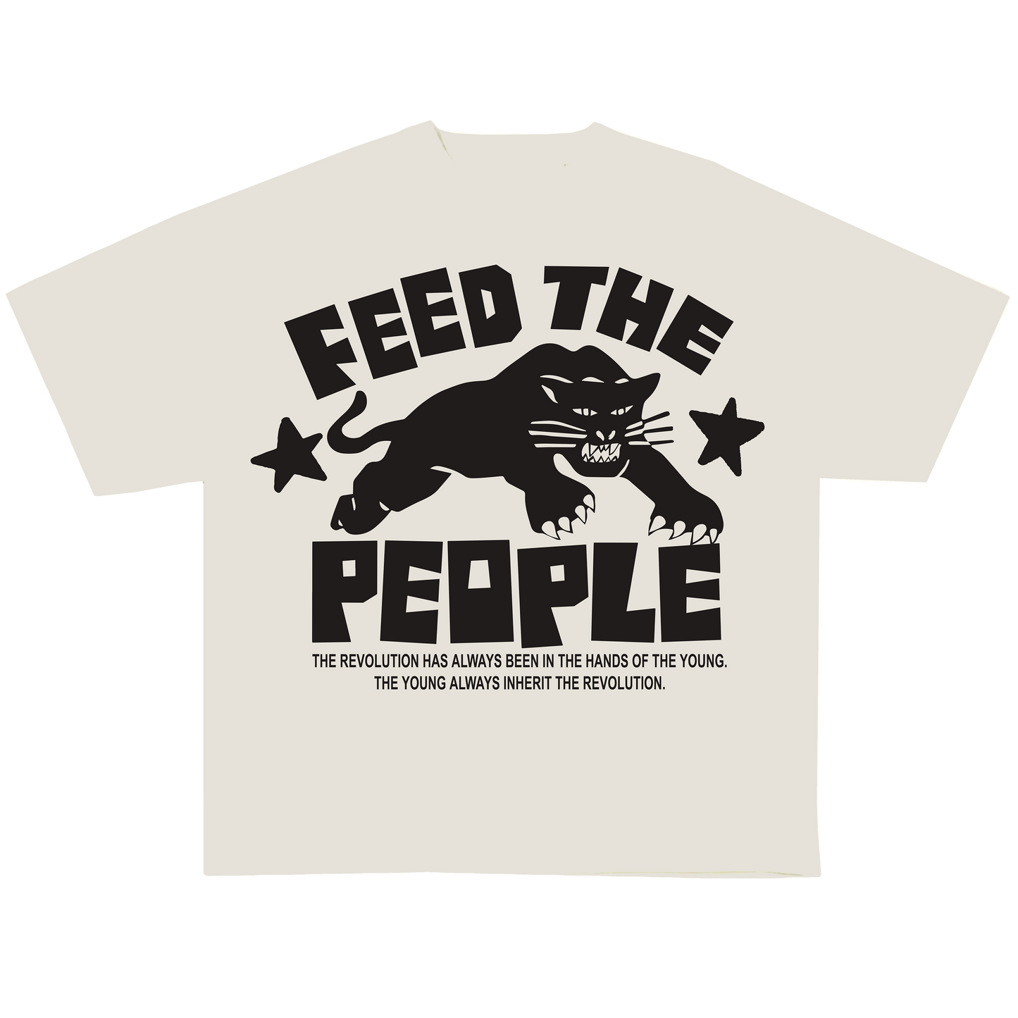 FEED THE PEOPLE (OVERSIZED CREAM T)