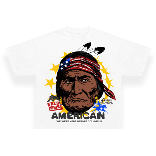 **NEW FUCK ICE T-shirt (Here Before Columbus)