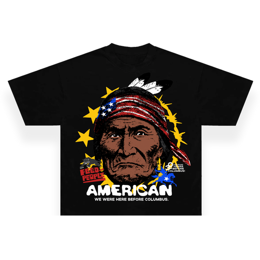 **NEW FUCK ICE T-shirt (Here Before Columbus)