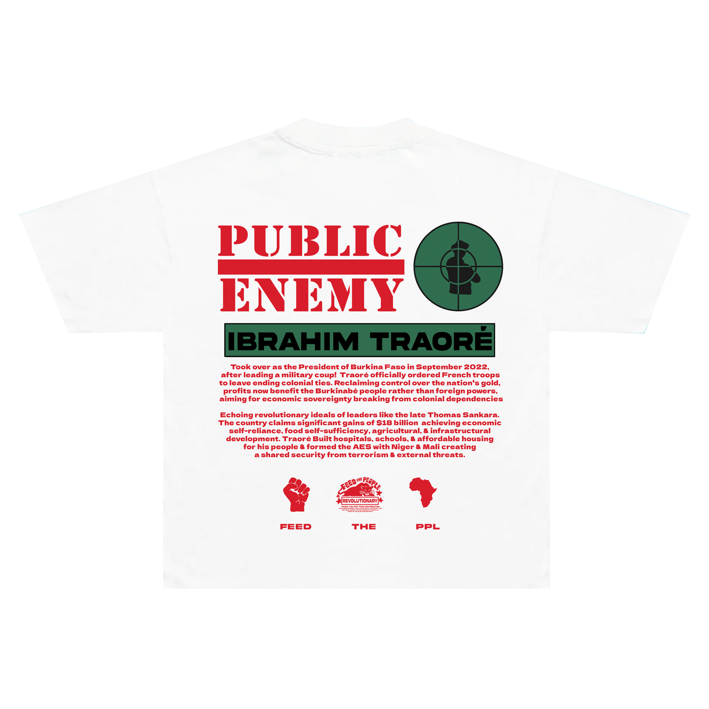 NEW TRAORÉ PUBLIC ENEMY (Vintage White)