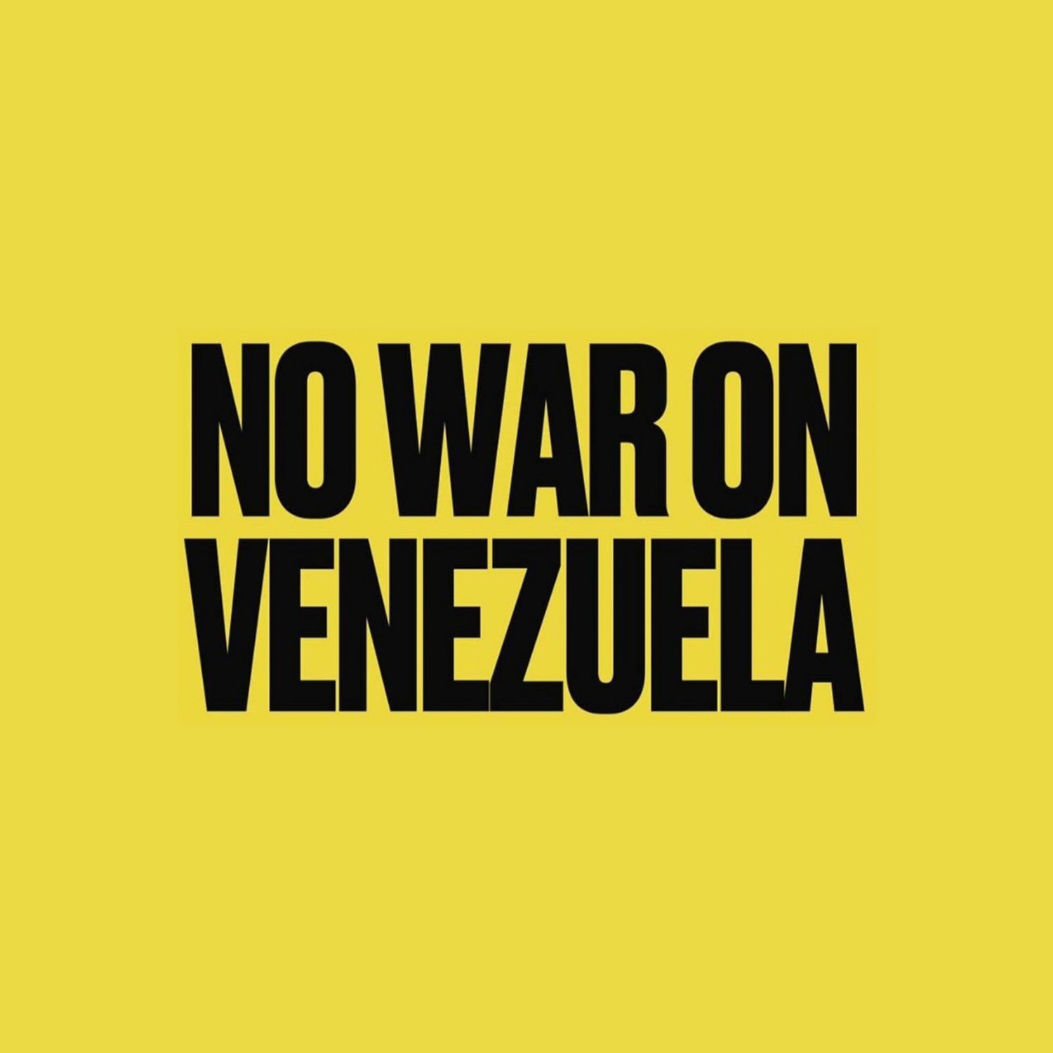 NO WAR VENEZUELA