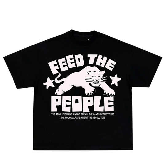 FEED THE PEOPLE (OVERSIZED BLACK T)