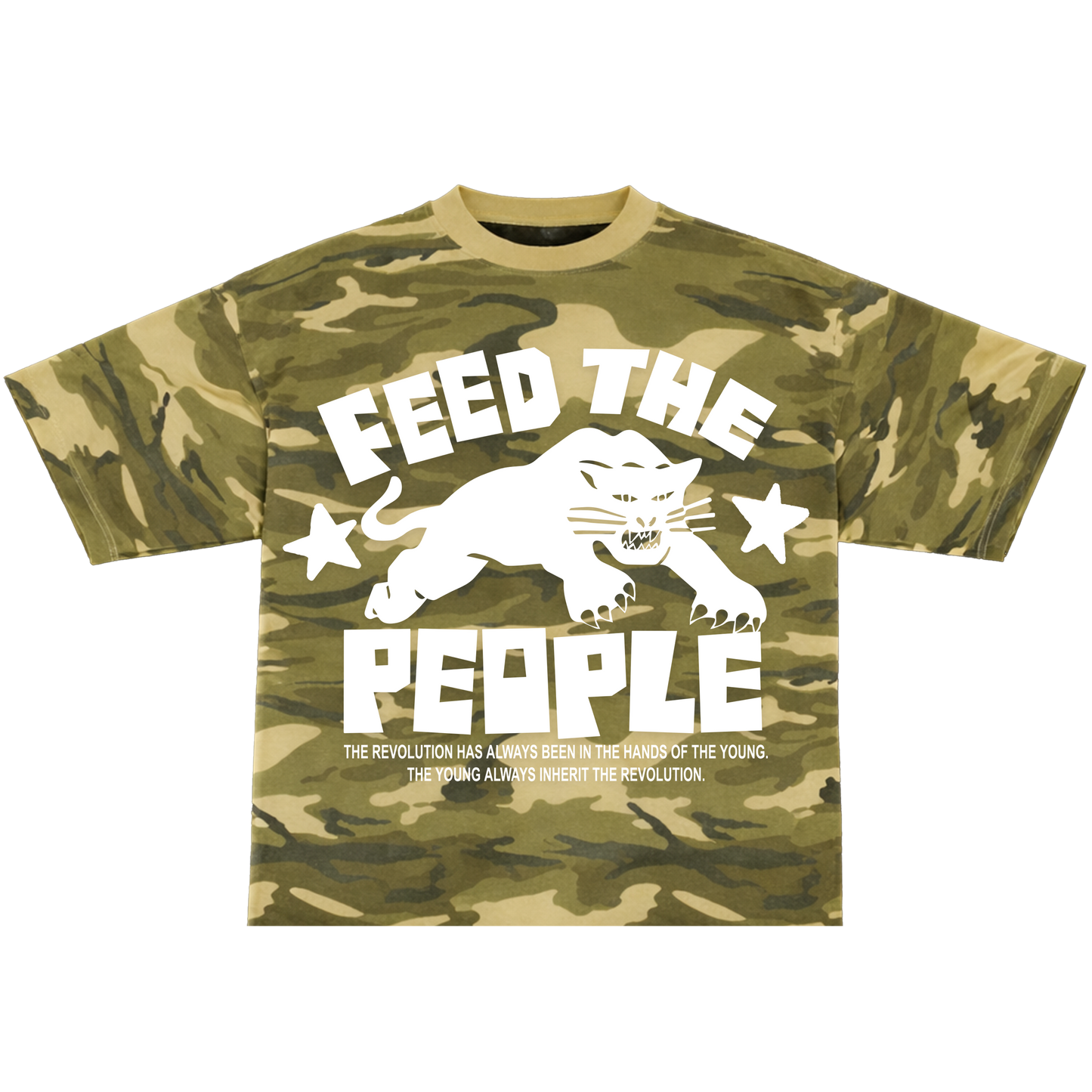 FEED THE PEOPLE CAMO (oversized T-shirt)