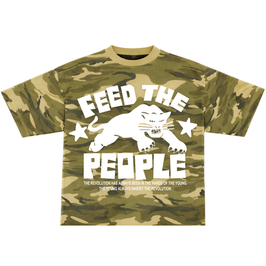 FEED THE PEOPLE CAMO (oversized T-shirt)