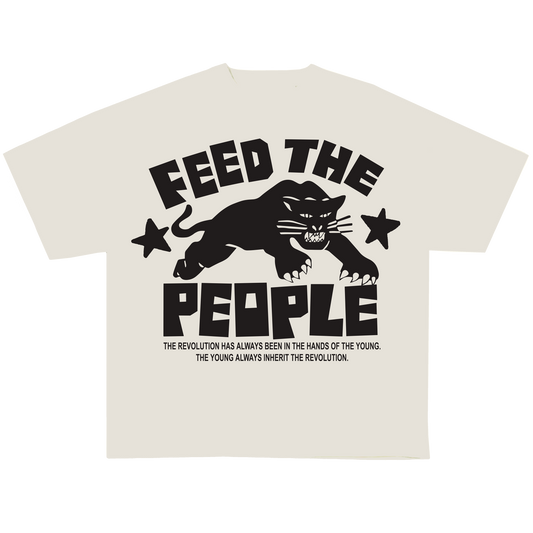 FEED THE PEOPLE (OVERSIZED CREAM T)