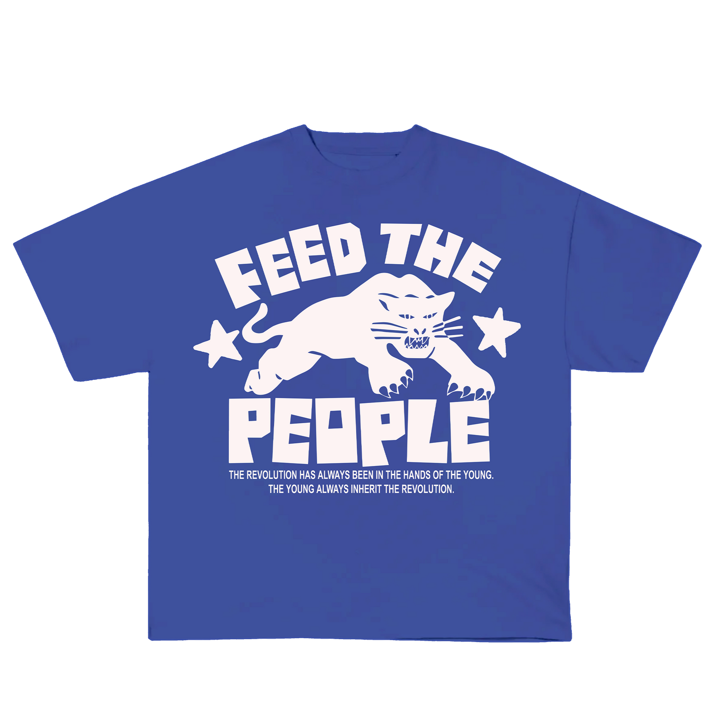FEED THE PEOPLE (OVERSIZED BLUE T)