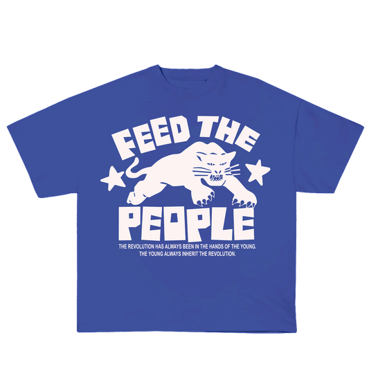 FEED THE PEOPLE (OVERSIZED BLUE T)
