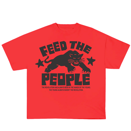 FEED THE PEOPLE (OVERSIZED RED T)