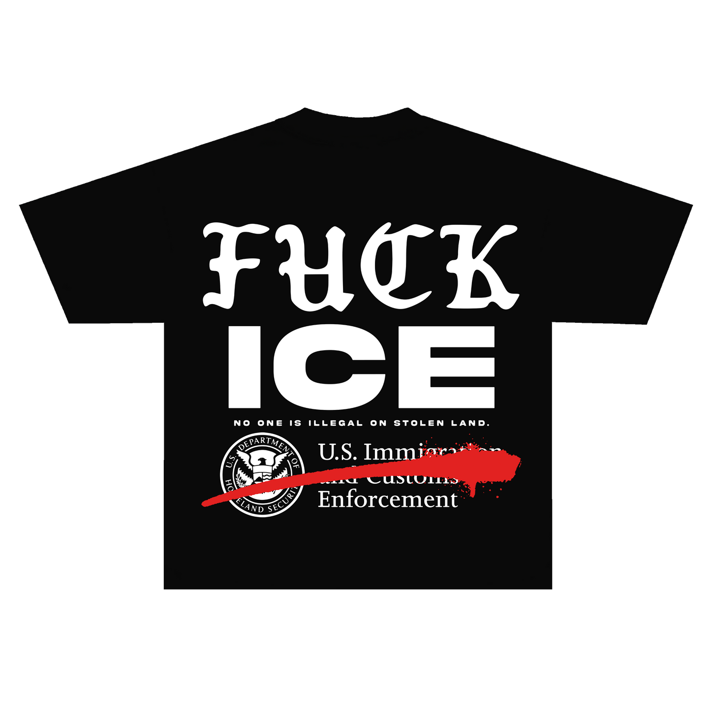 FUCK ICE (Black T-Shirt)