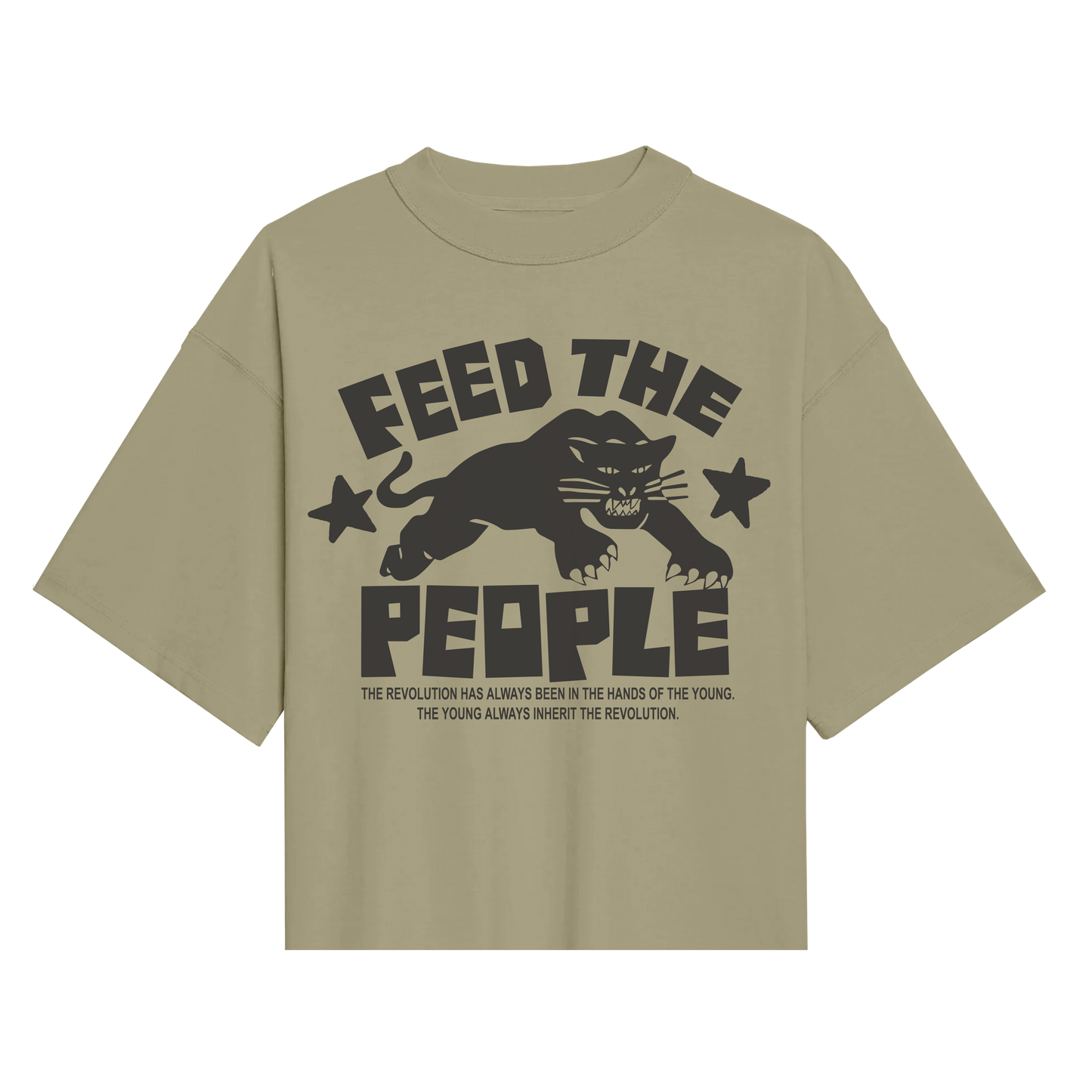 FEED THE PEOPLE BIG ARMY GREEN TEE