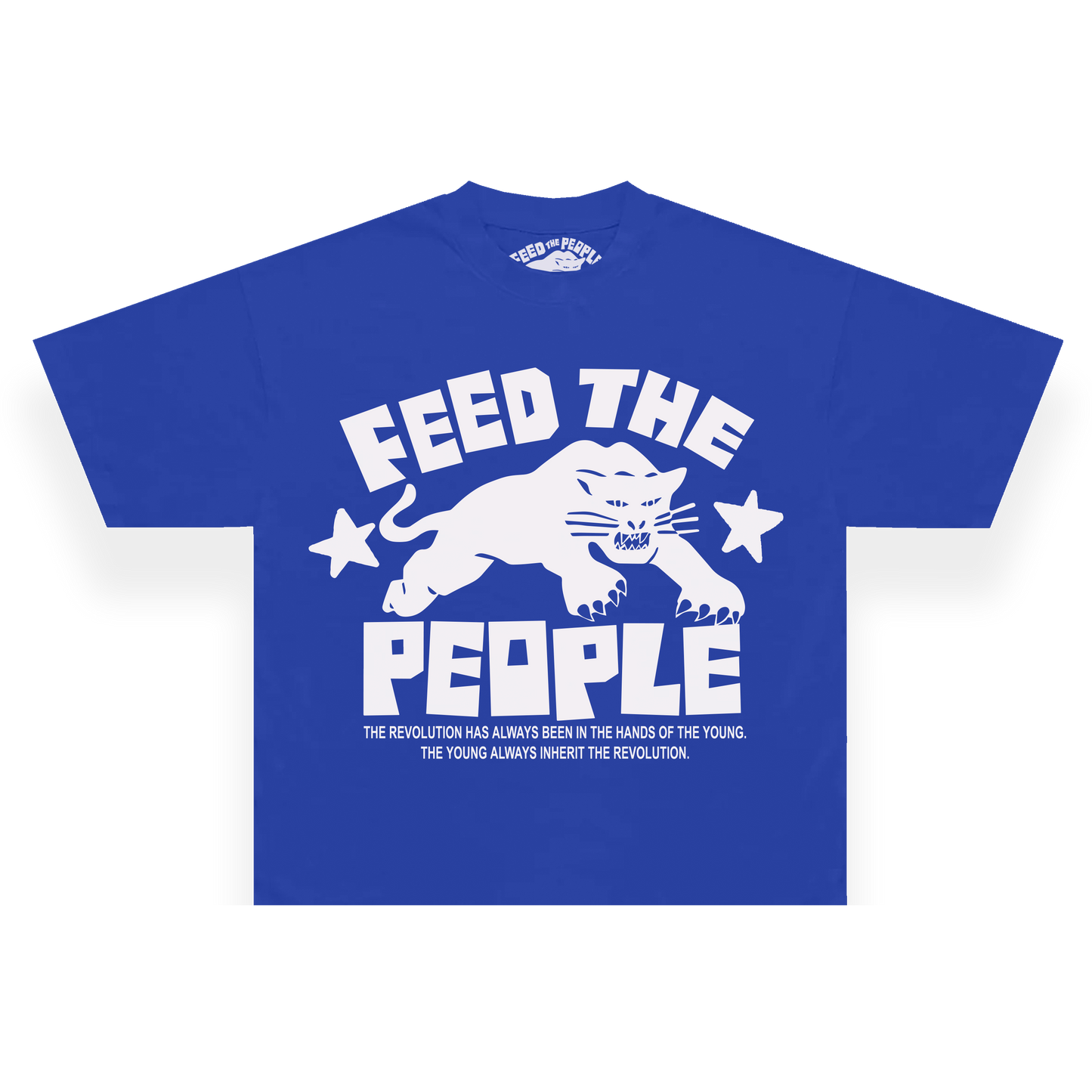 FEED THE PEOPLE (OVERSIZED BLUE T)