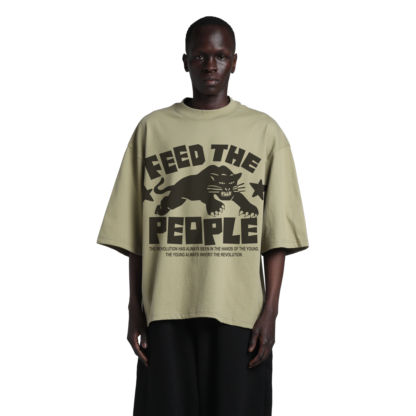 FEED THE PEOPLE BIG ARMY GREEN TEE