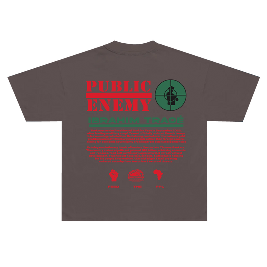 **NEW TRAORÉ PUBLIC ENEMY (Vintage Black)